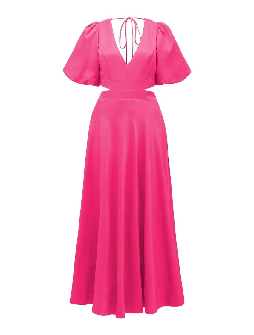 Hadley Tie-Back Midi Dress