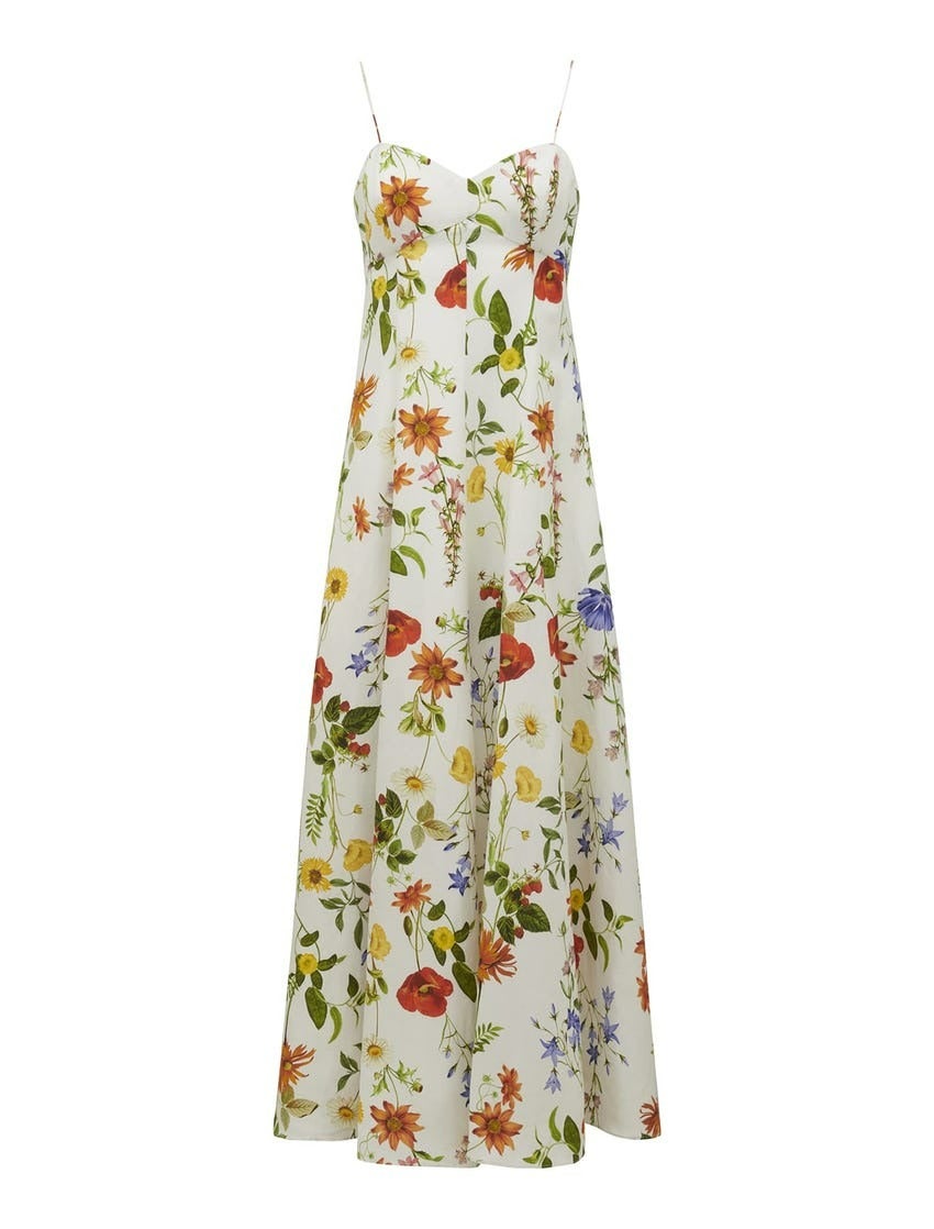 Vayda Strap Midi Sun Dress