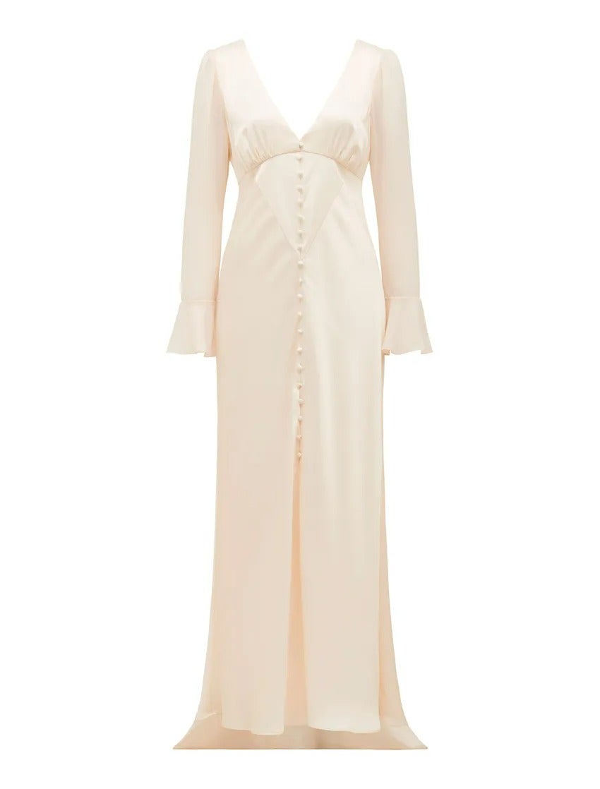 Willow Long Sleeve Button-Down Maxi Dress