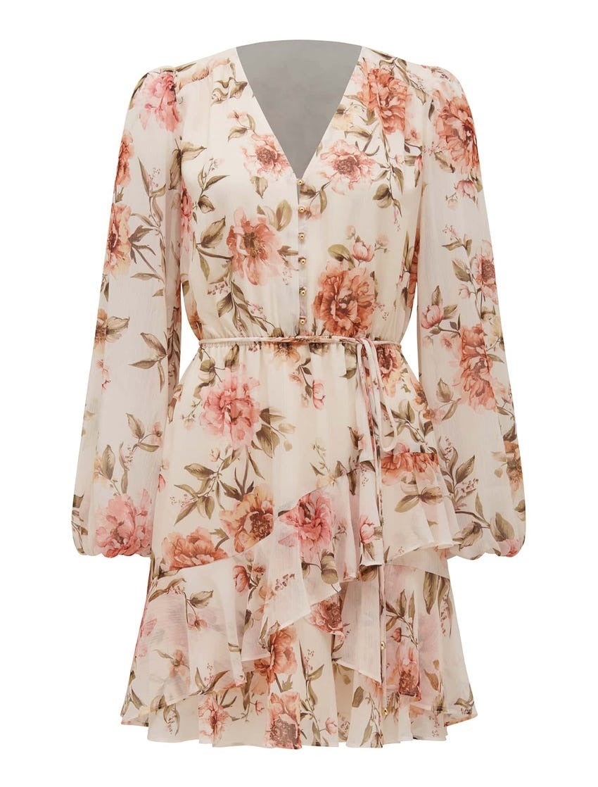 Eliesse Button-Front Mini Dress