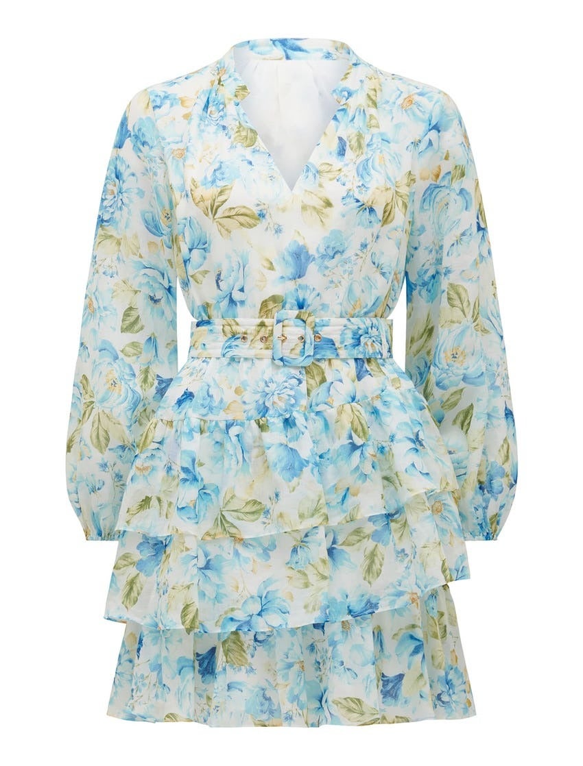 Caylee Petite Ruffle Mini Dress