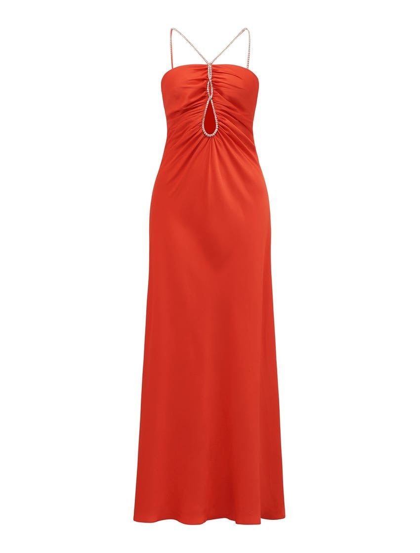 Fletcher Teardrop Satin Gown