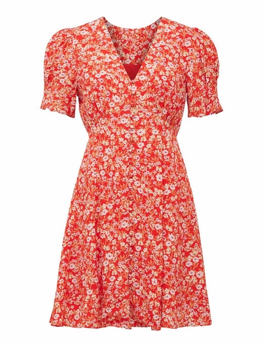Saffron Printed Mini Sundress