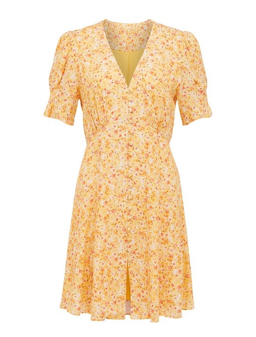 Saffron Printed Mini Sundress